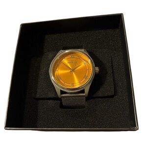 Invicta 48481 Celestial men’s watch 43mm stainless steel mesh band yellow brass